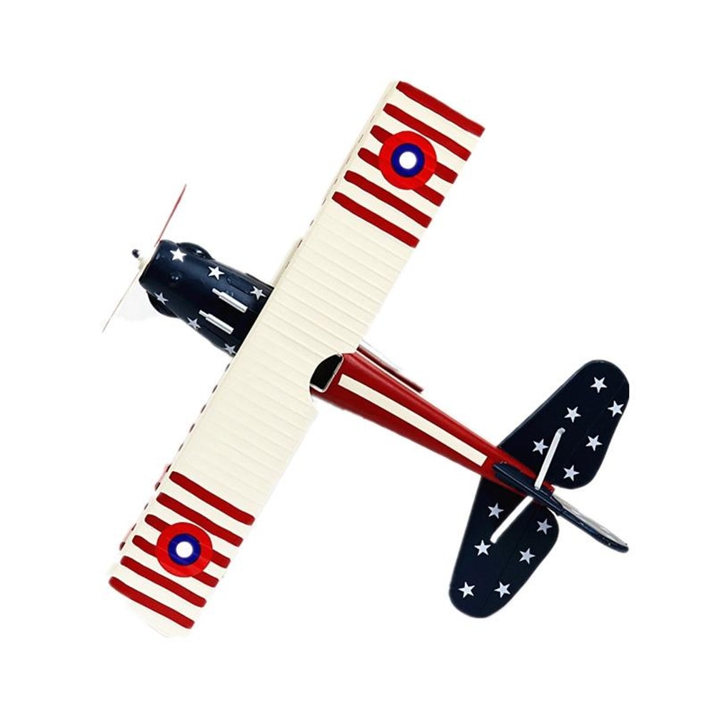 Vintage Wrought Iron Aircraft Model Retro Airplane Decor Collectible Display Piece