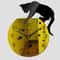3D Acrylic Cat Mirror Wall Clock DIY Decorative Wall Clock for Modern Home Decor