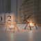 Golden Deer Candle Holder Decorative Wrought Iron Deer Candlestick With Glass Cup For Elegant Home 4
