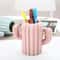 Modern Cactus Pen Holder Vase Decorative Desk Organizer for Home Office