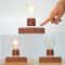 LevitoGlow Magnetic Floating Bulb Lamp with Wooden Base LED Ambient Light