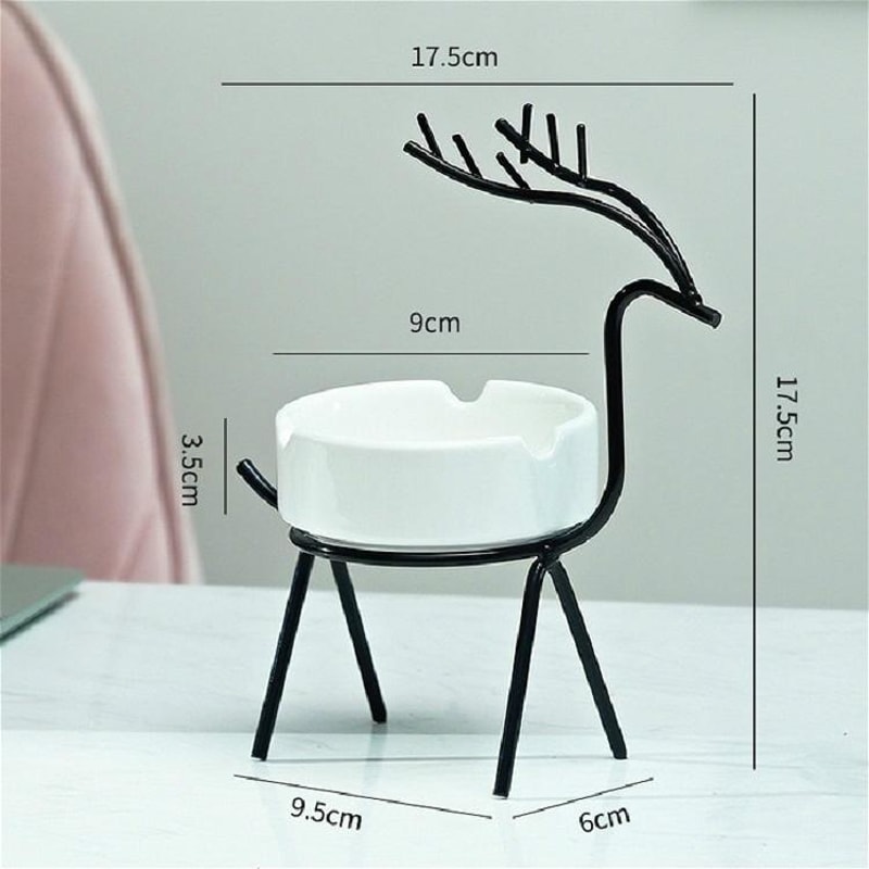 Modern Decorative Ashtray Set with Stand Creative Ashtray for Home Office Decor