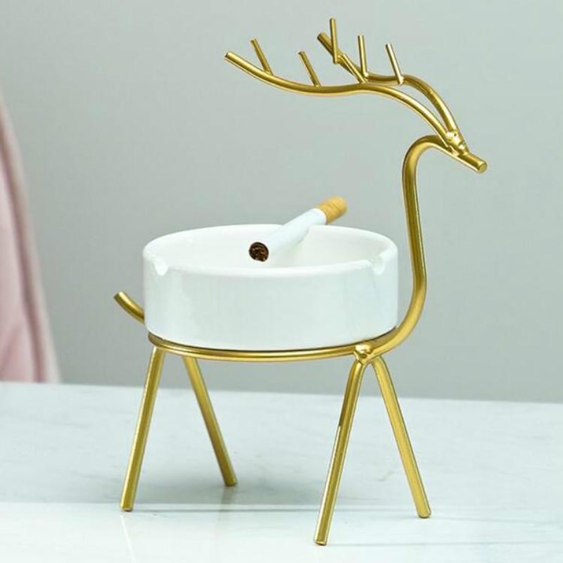 Modern Decorative Ashtray Set with Stand Creative Ashtray for Home Office Decor