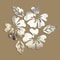 3D Mirror Flower Wall Stickers, Acrylic Floral Wall Decals for Living Room Decor