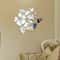 3D Mirror Flower Wall Stickers, Acrylic Floral Wall Decals for Living Room Decor