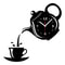 Coffee Cup Teapot 3D Wall Clock, Acrylic Kitchen Wall Clock Decor, Silent DIY Wall Clock
