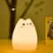 Cute Cat Night Light For Kids USB Rechargeable Touch Sensor Bedside Lamp With Remote Control 0