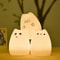 Cute Cat Night Light For Kids USB Rechargeable Touch Sensor Bedside Lamp With Remote Control 1