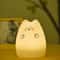 Cute Cat Night Light For Kids USB Rechargeable Touch Sensor Bedside Lamp With Remote Control 2