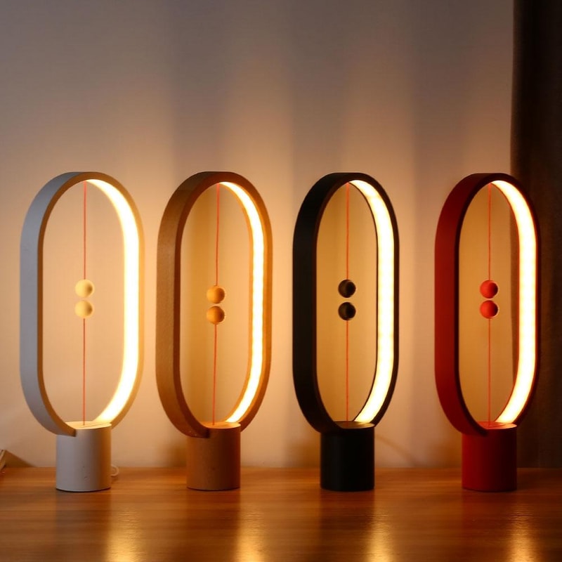 Magnetic Switch Balance LED Lamp USB LED Night Light For Bedroom Desk Decor 1
