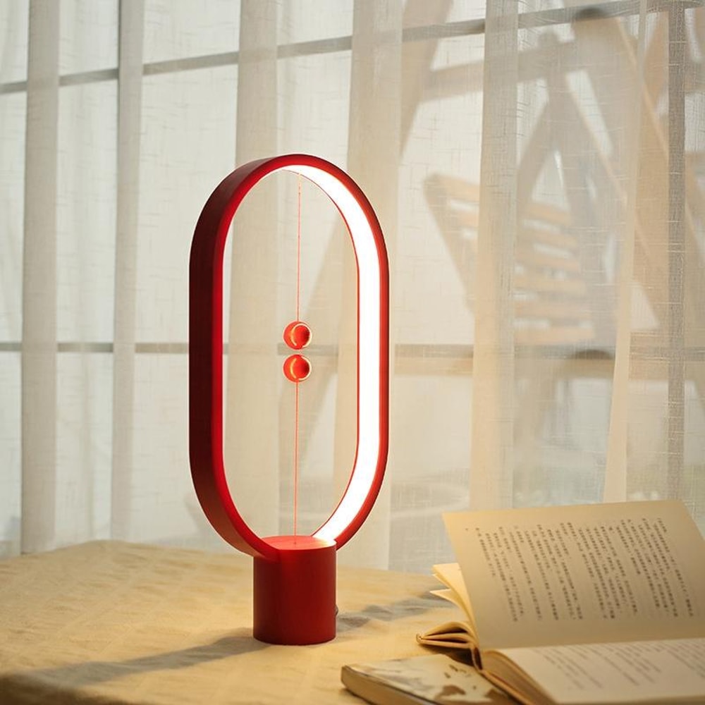 Magnetic Switch Balance LED Lamp USB LED Night Light For Bedroom Desk Decor 4