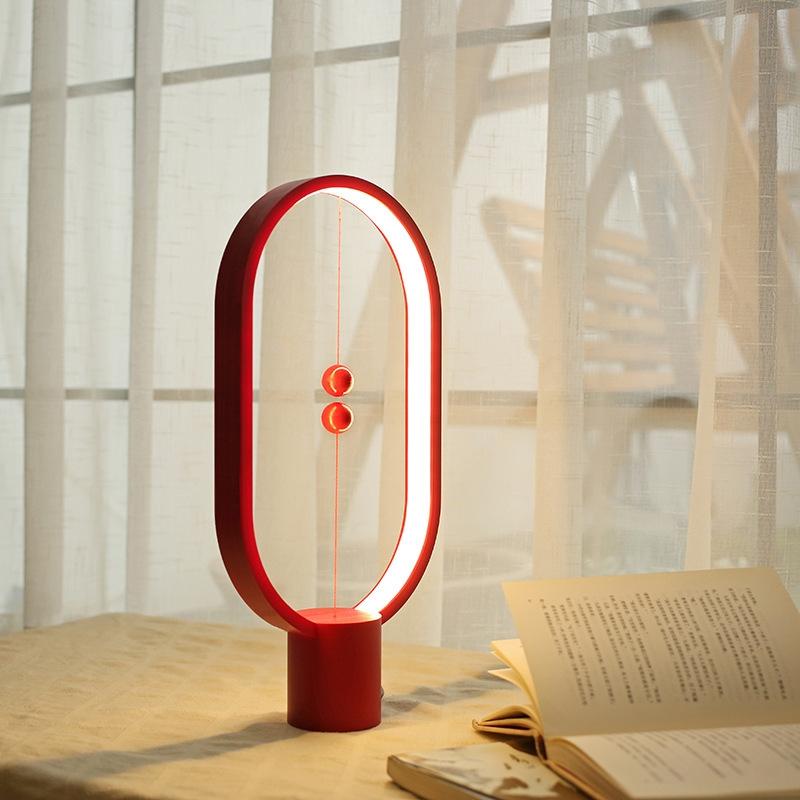 Magnetic Switch Balance LED Lamp USB LED Night Light For Bedroom Desk Decor 4