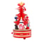 Wooden Christmas Tree Music Box Rotating Holiday Decor Gift