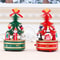 Wooden Christmas Tree Music Box Rotating Holiday Decor Gift