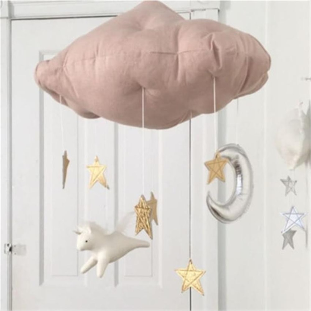 Cloud Moon Stars Baby Nursery Mobile Hanging Ceiling Decor for Crib Room