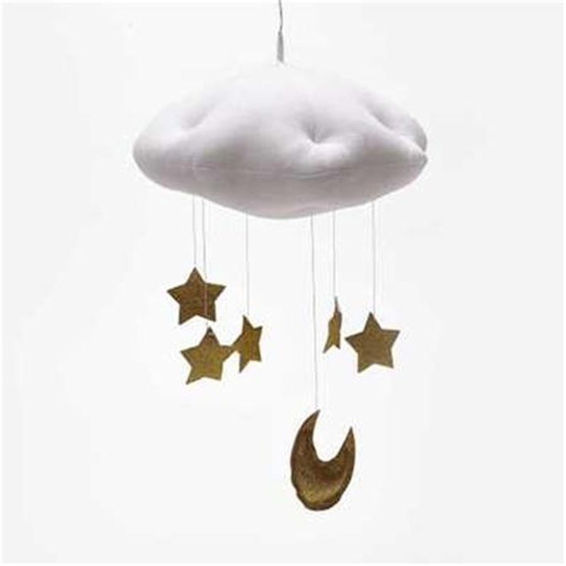 Cloud Moon Stars Baby Nursery Mobile Hanging Ceiling Decor for Crib Room