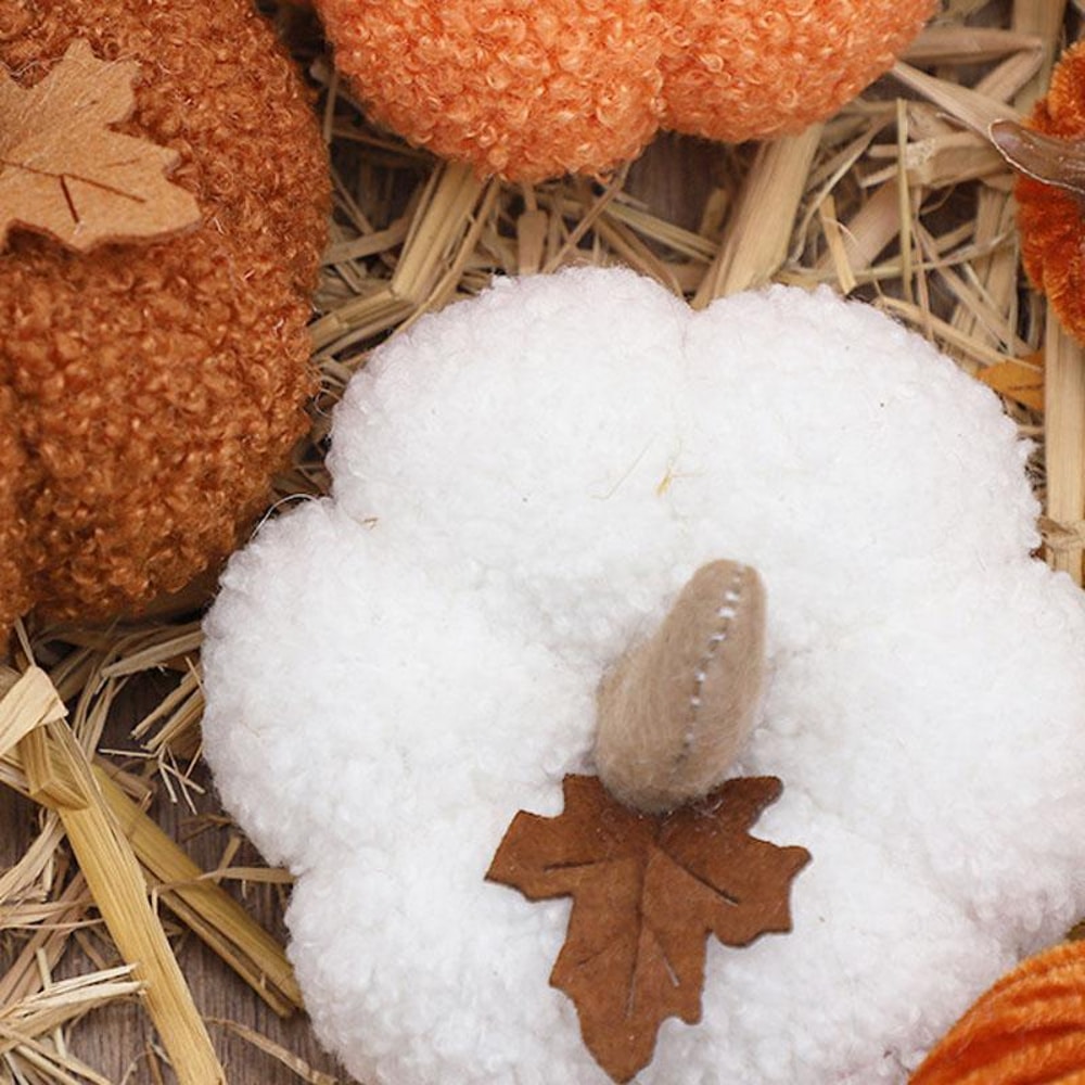 Halloween Pumpkin Ornament Doll, Artificial Pumpkin Decoration for Festive Home Decor & Gift