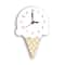 Ice Cream Style Decorative Wall Clock Acrylic Wooden Kitchen Novelty Timepiece