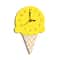 Ice Cream Style Decorative Wall Clock Acrylic Wooden Kitchen Novelty Timepiece