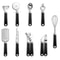 9-in-1 Stainless Steel Kitchen Gadget Set with Heat-Resistant Handles