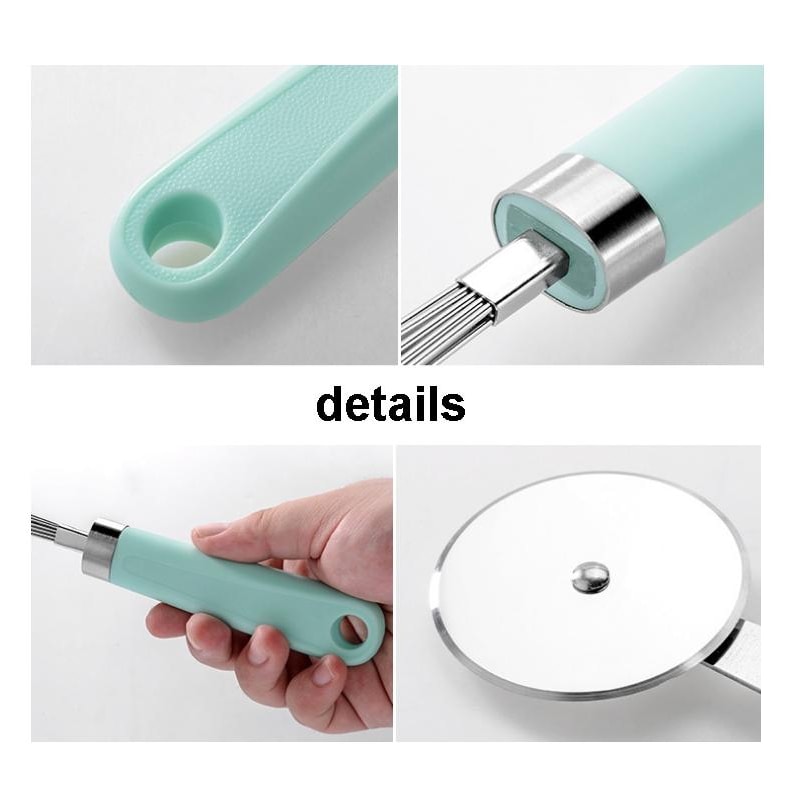 9-in-1 Stainless Steel Kitchen Gadget Set with Heat-Resistant Handles
