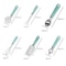 9-in-1 Stainless Steel Kitchen Gadget Set with Heat-Resistant Handles