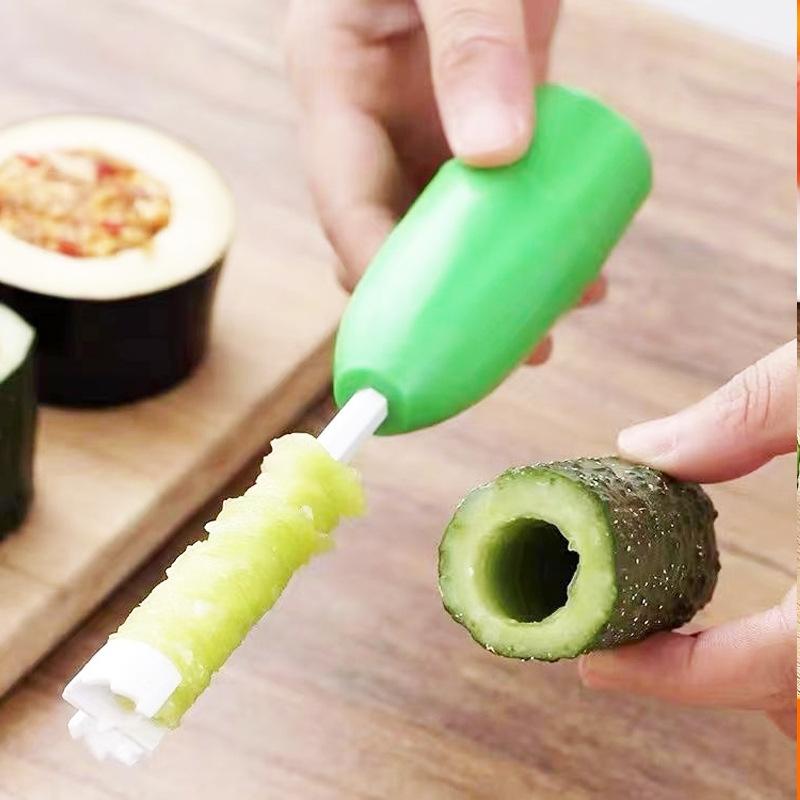 4-in-1 Fruit & Vegetable Corer and Spiral Cutter for Stuffed Recipes
