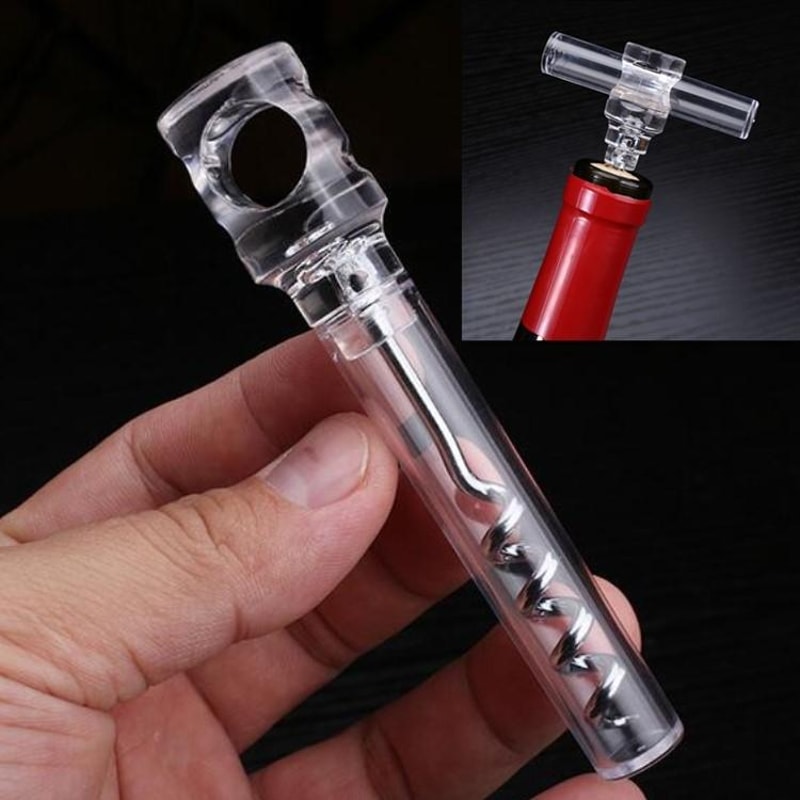 CrystalGrip Portable Wine Corkscrew Opener For Travel Home Bar Wine Gifts 1