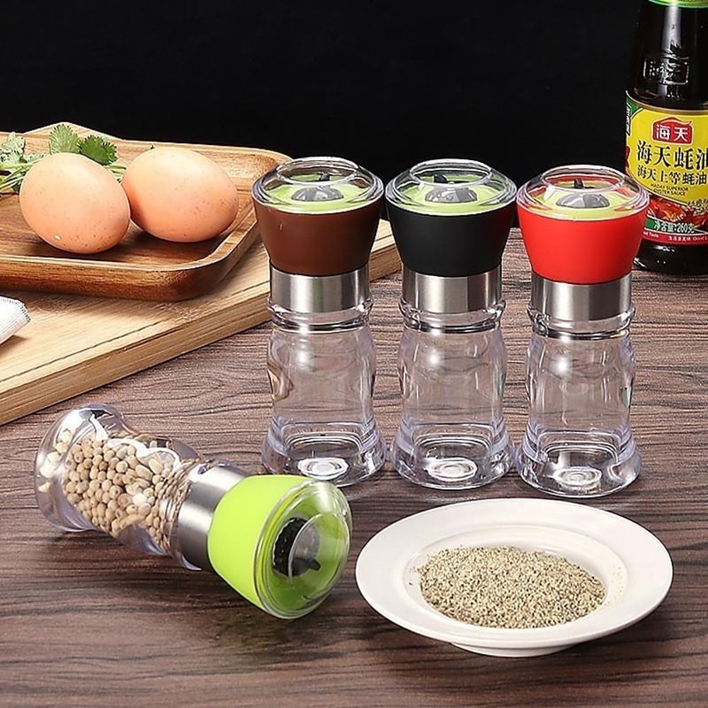 Adjustable Manual Spice Grinder Bottle Multi Function Salt Pepper and Herb Mill