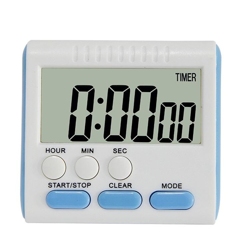 Premium 24 Hour Magnetic Digital Kitchen Timer With Large LCD Clock 1