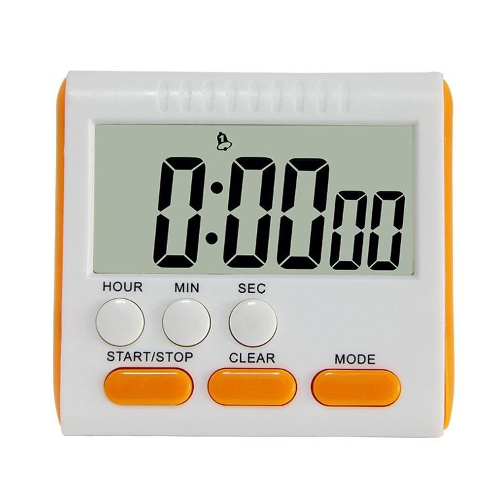 Premium 24 Hour Magnetic Digital Kitchen Timer With Large LCD Clock 4