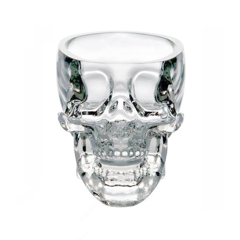 Crystal Skull Shot Glass For Vodka Whiskey Gothic Novelty Bar Glass 1