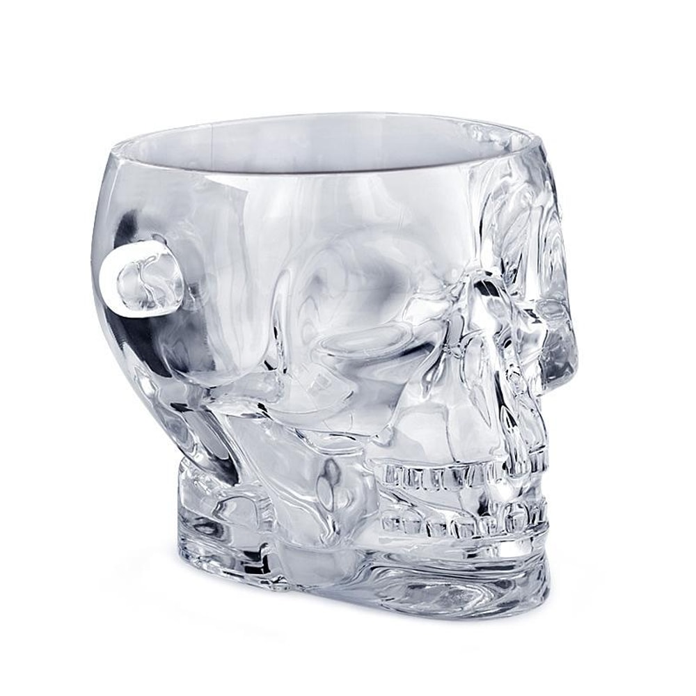 Crystal Skull Shot Glass For Vodka Whiskey Gothic Novelty Bar Glass 2