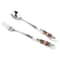 Elegant Ceramic Handle Stainless Steel Spoon and Fork Gift Set