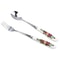 Elegant Ceramic Handle Stainless Steel Spoon and Fork Gift Set