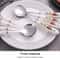 Elegant Ceramic Handle Stainless Steel Spoon and Fork Gift Set