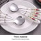 Elegant Ceramic Handle Stainless Steel Spoon and Fork Gift Set
