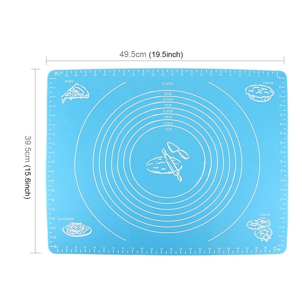 FlexBake Silicone Dough Mat & Heat Resistant Baking Pad