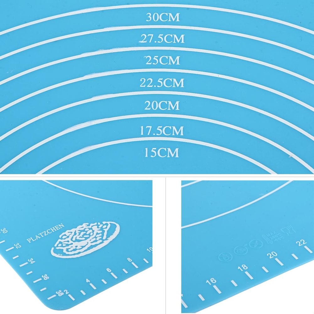 FlexBake Silicone Dough Mat & Heat Resistant Baking Pad