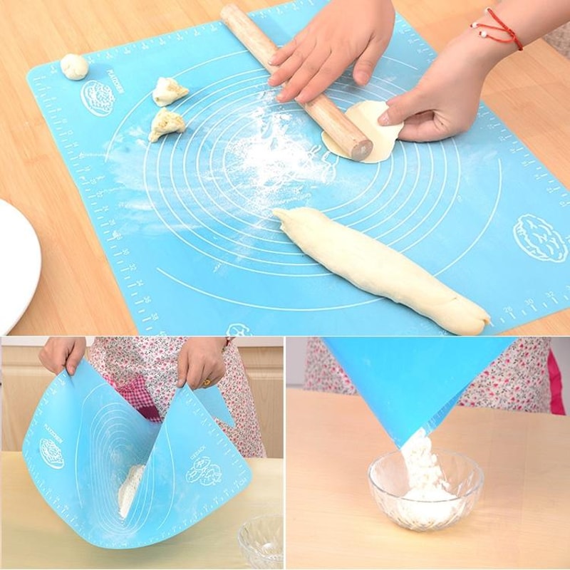 FlexBake Silicone Dough Mat & Heat Resistant Baking Pad