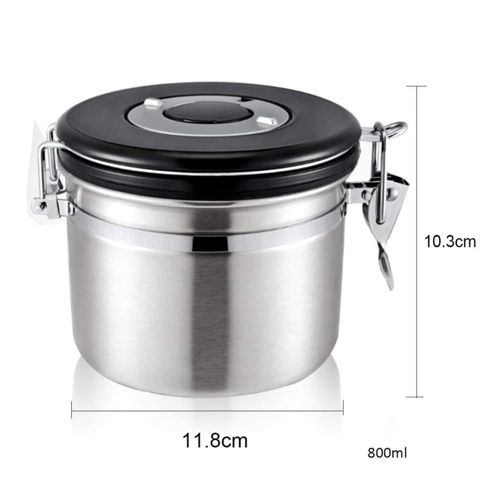 FreshLock 800ml Coffee Bean Storage Container With CO2 Valve Date Tracker Airtight Seal 10