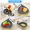 WhaleFold Kitchen Sink Strainer Basket – Foldable Fruit & Vegetable Drain Colander Organizer