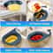 WhaleFold Kitchen Sink Strainer Basket – Foldable Fruit & Vegetable Drain Colander Organizer