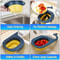 WhaleFold Kitchen Sink Strainer Basket – Foldable Fruit & Vegetable Drain Colander Organizer