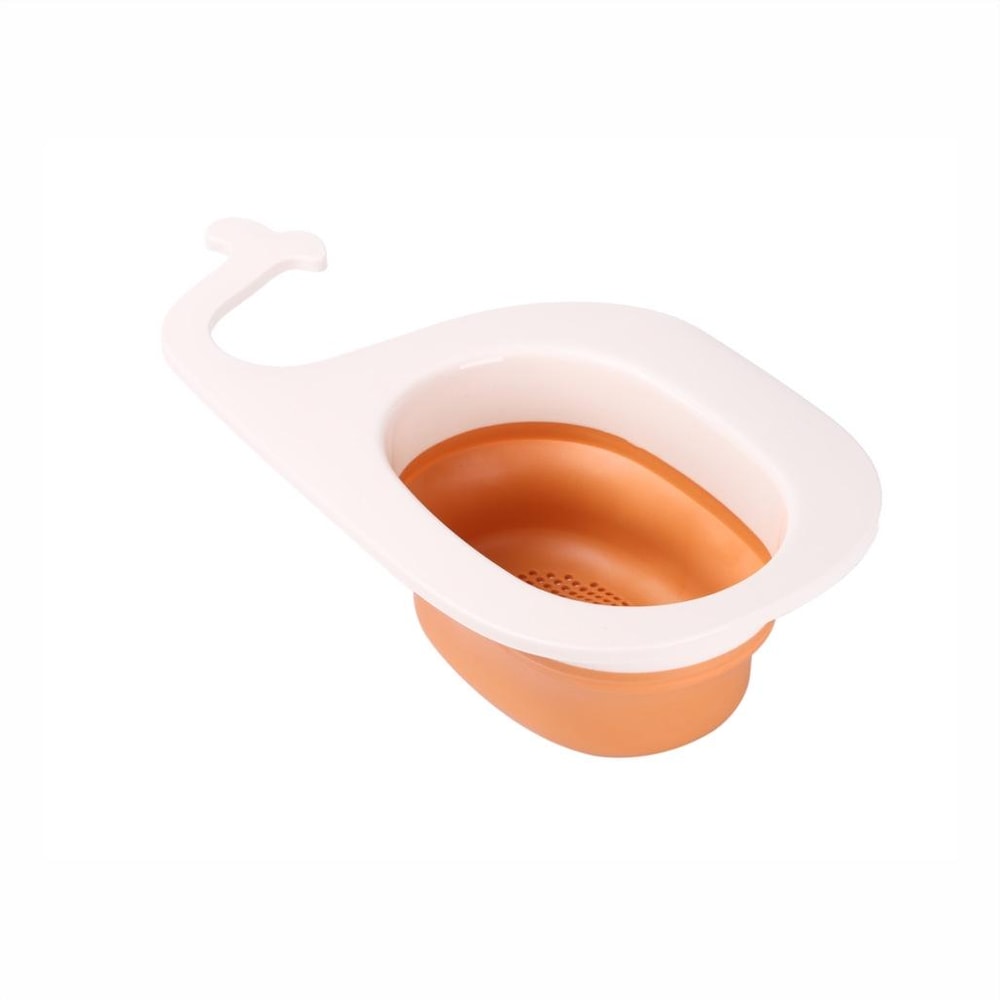 WhaleFold Kitchen Sink Strainer Basket – Foldable Fruit & Vegetable Drain Colander Organizer