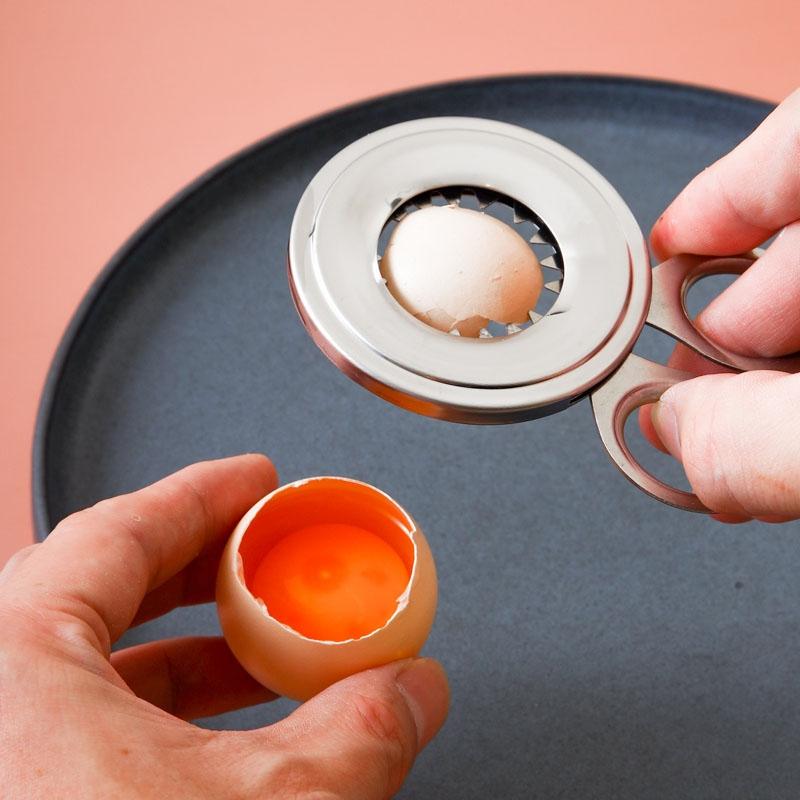 PrecisionEdge Stainless Steel Egg Shell Cutter & Egg Opener Tool for Clean, Mess-Free Cracking