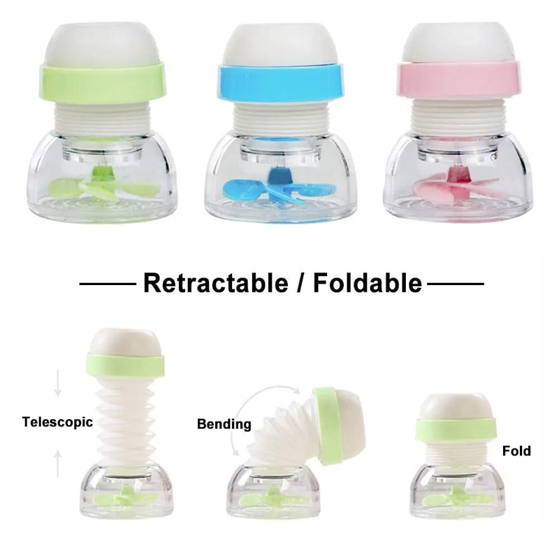 360 Rotating AntiSplash Faucet Water Saver Filter For Kitchen Bathroom Sinks 1