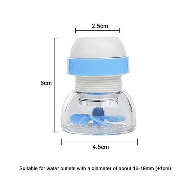 360 Rotating AntiSplash Faucet Water Saver Filter For Kitchen Bathroom Sinks 2