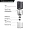 Magnetic Snap Portable Electric Coffee Grinder with Adjustable Ceramic Burr & LED Light