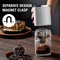Magnetic Snap Portable Electric Coffee Grinder with Adjustable Ceramic Burr & LED Light